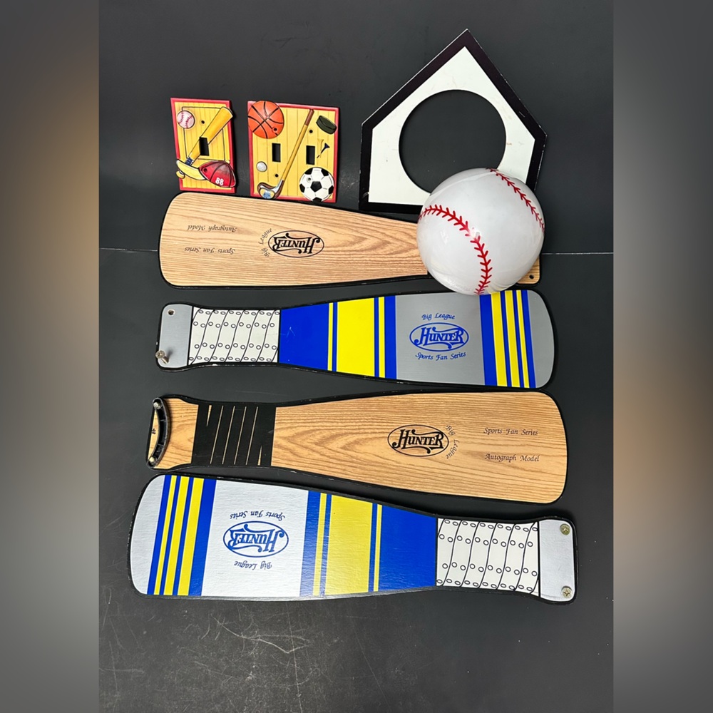 Hunter Sports Fan Series Celling Fan Blades and Baseball Light Covers